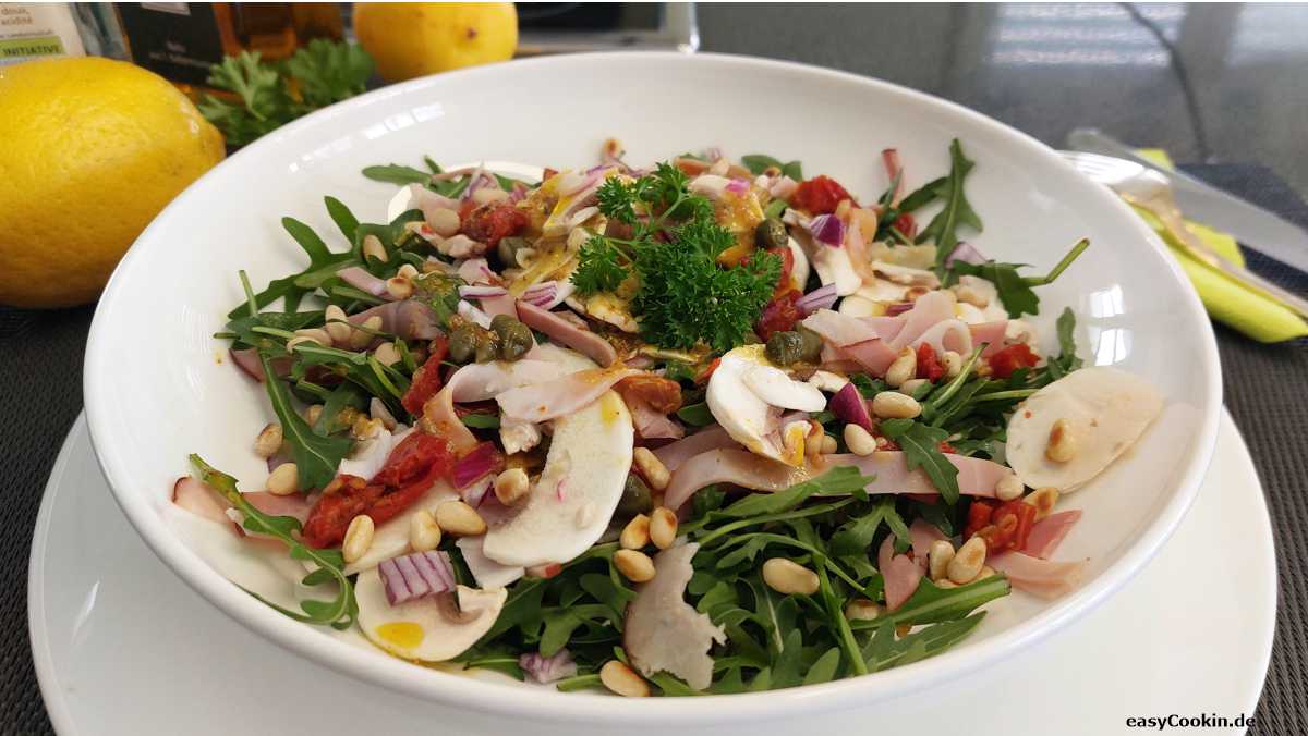 Rucola mit Schinken ein Rezept von easyCookin.de